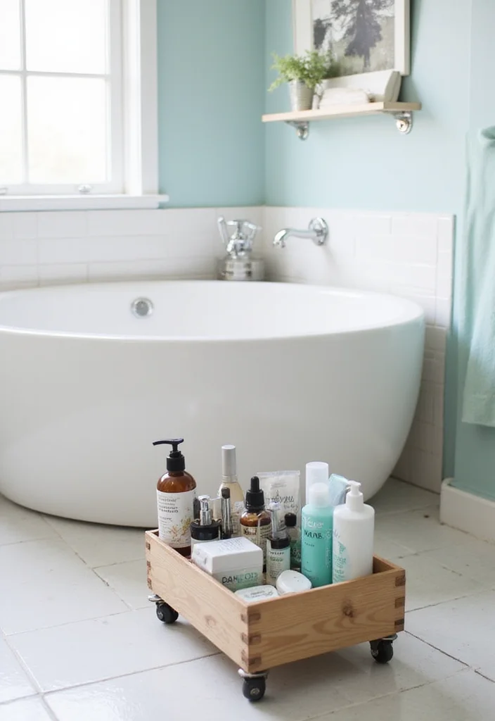 12 DIY Bathroom Storage Ideas for Budget Friendly Organization - 8. DIY Storage Caddy