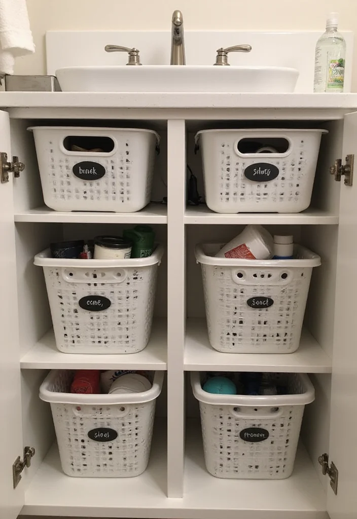 12 DIY Bathroom Storage Ideas for Budget Friendly Organization - 9. Under-Sink Storage