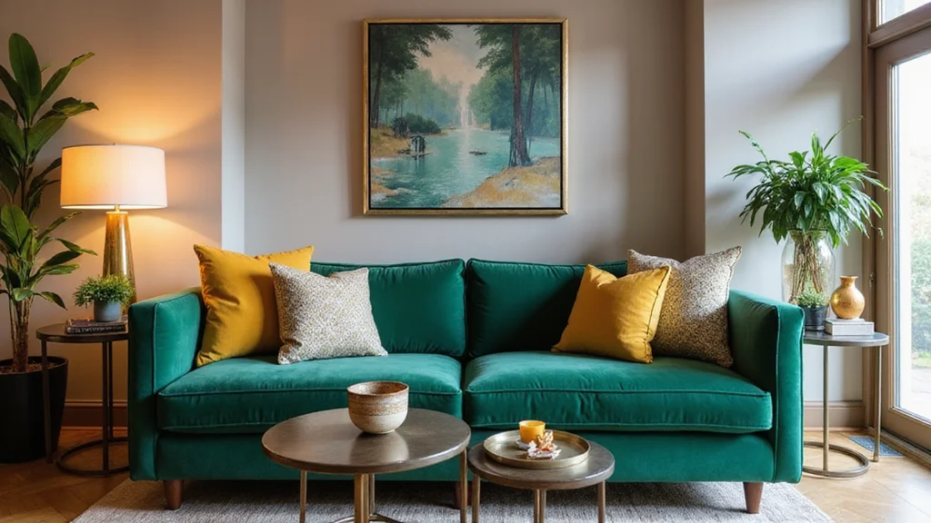 12 Emerald Green Couch Living Room Ideas for Luxe Bold Color