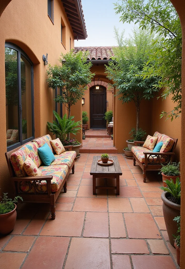 12 Enclosed Backyard Patio Ideas for Private Cozy Living - 5. Mediterranean Escape