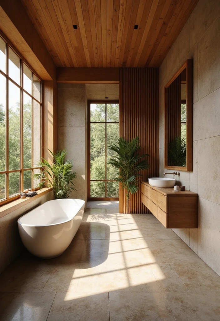 12 Japanese Bathroom Ideas for Calm Minimal Serenity - 1. Embrace Natural Materials