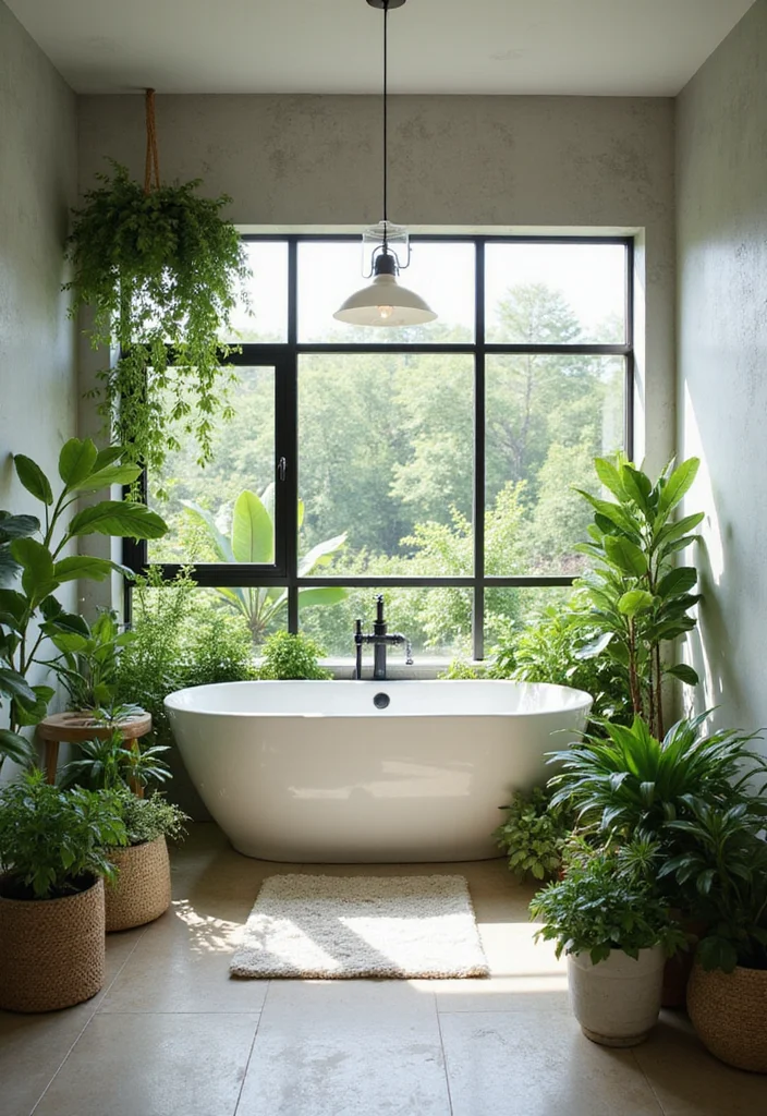 12 Japanese Bathroom Ideas for Calm Minimal Serenity - 4. Incorporate Nature with Plants