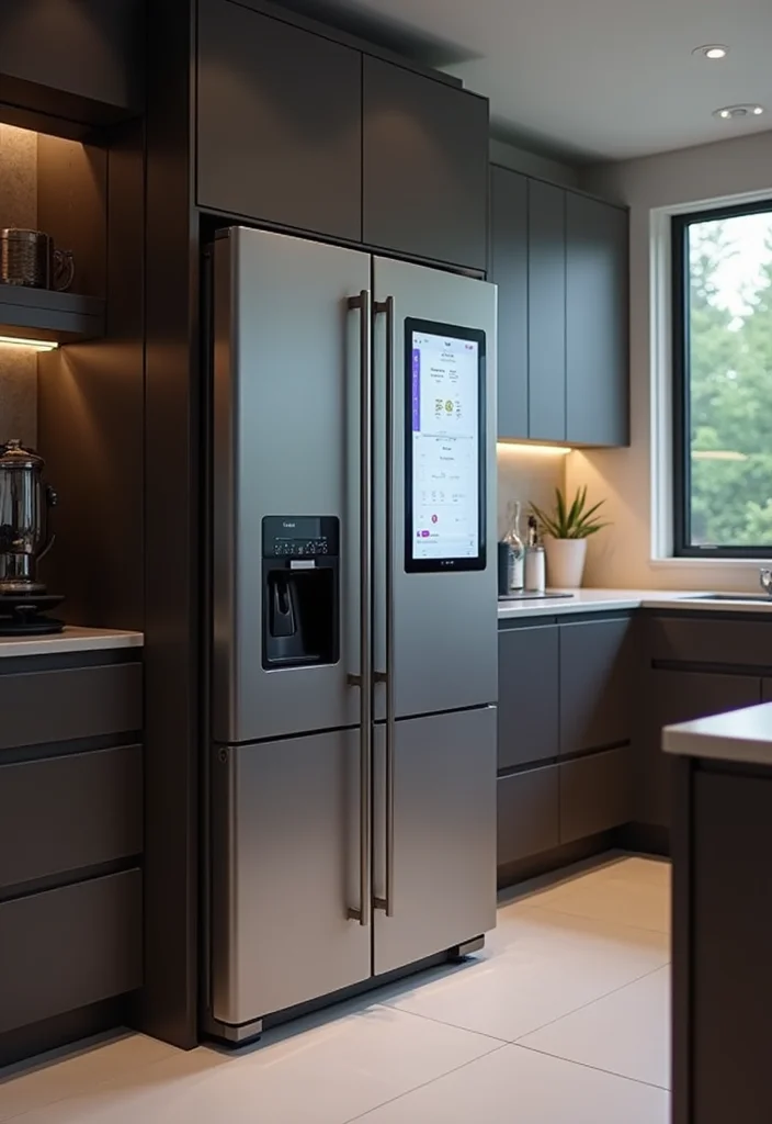 12 Kitchen Appliances Ideas for Efficient Stylish Cooking - 11. Smart Refrigerator with Touch Screen