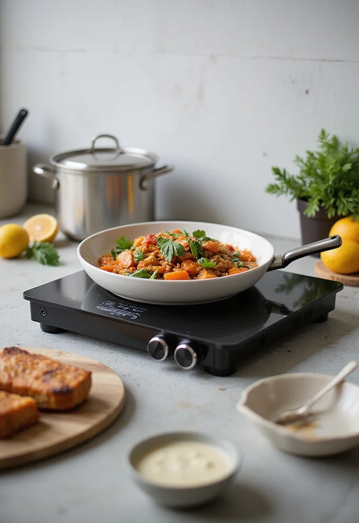 12 Kitchen Appliances Ideas for Efficient Stylish Cooking - 12. Portable Induction Cooktop