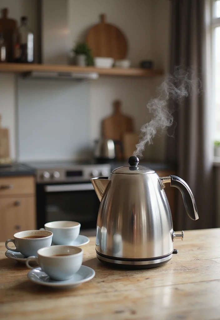 12 Kitchen Appliances Ideas for Efficient Stylish Cooking - 5. Stylish Electric Kettle