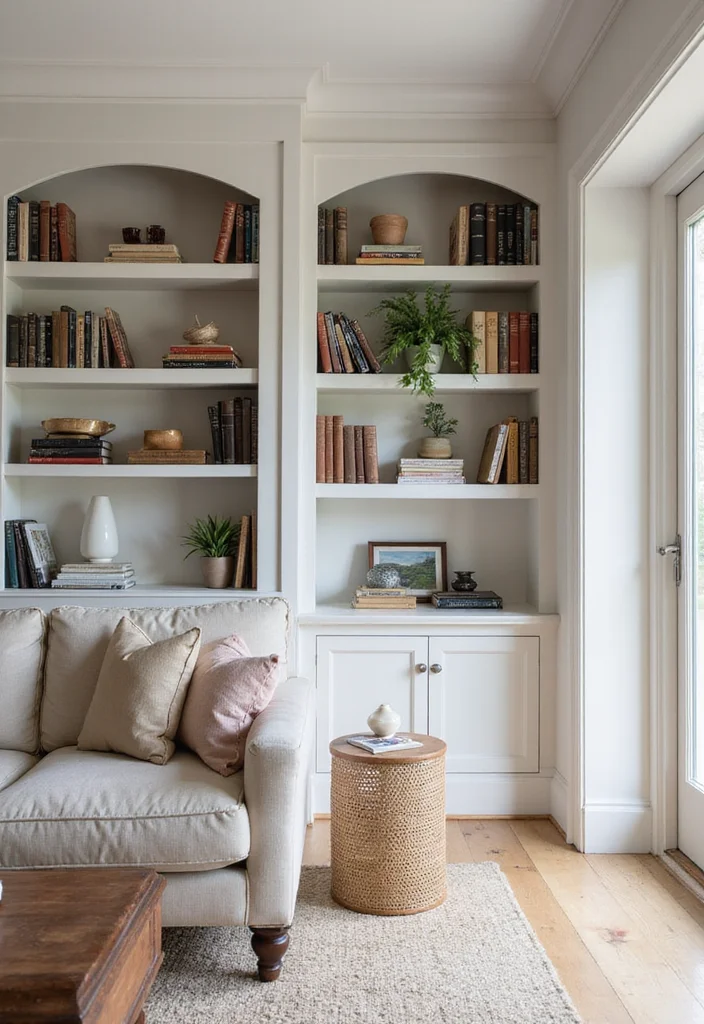 12 Living Room Extension Ideas for More Space and Function - 8. Incorporate Built-In Shelving
