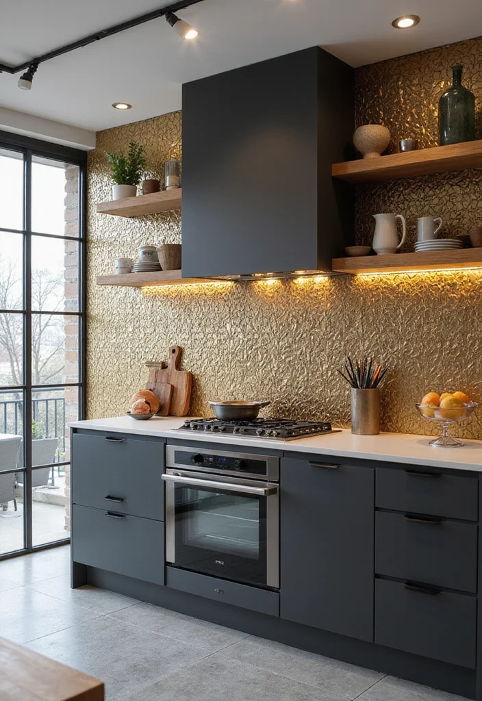 12 Masculine Kitchen Ideas for Strong Clean Aesthetics - 10. Unique Backsplash Ideas