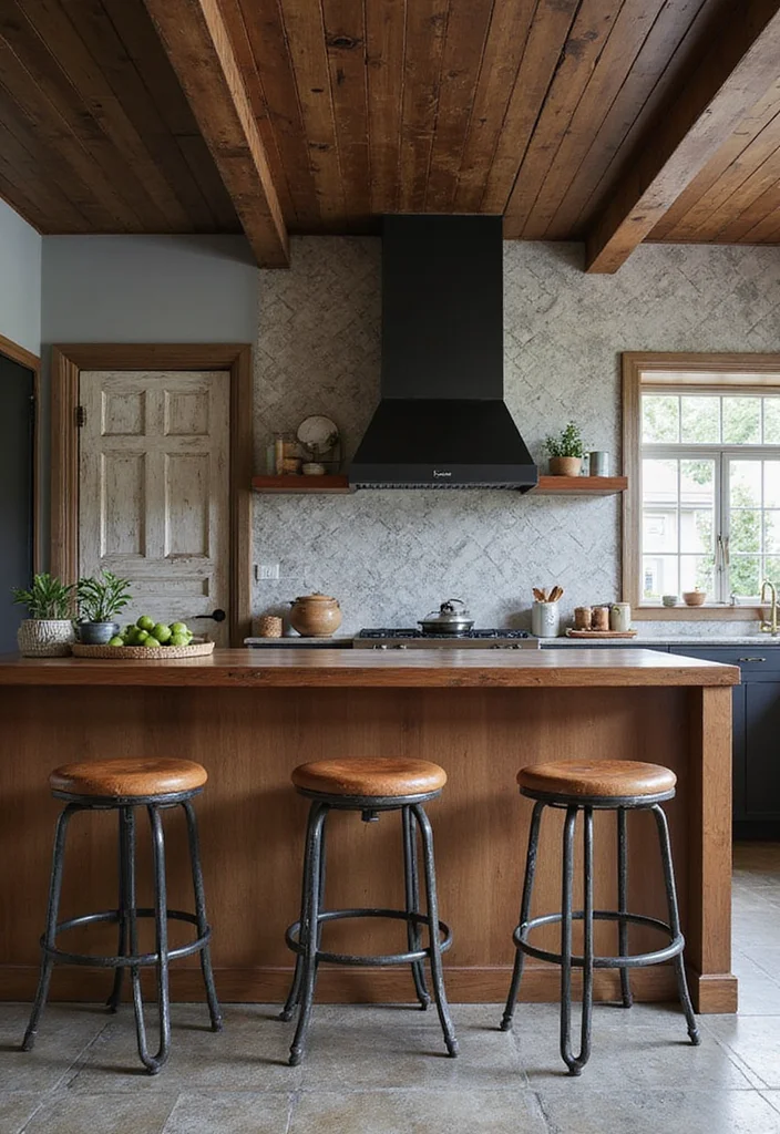 12 Masculine Kitchen Ideas for Strong Clean Aesthetics - 8. Edgy Textures and Patterns