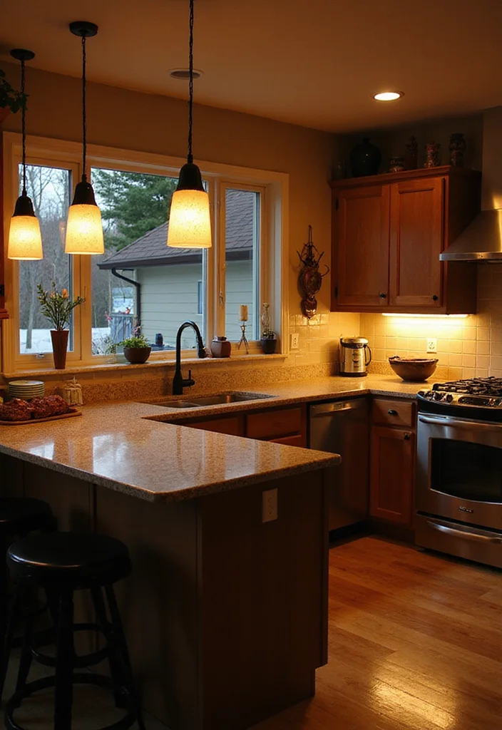 12 Medium Kitchen Ideas for Functional Comfortable Layouts 56 12 Medium Kitchen Ideas for Functional Comfortable Layouts - 6. Light and Bright Lighting