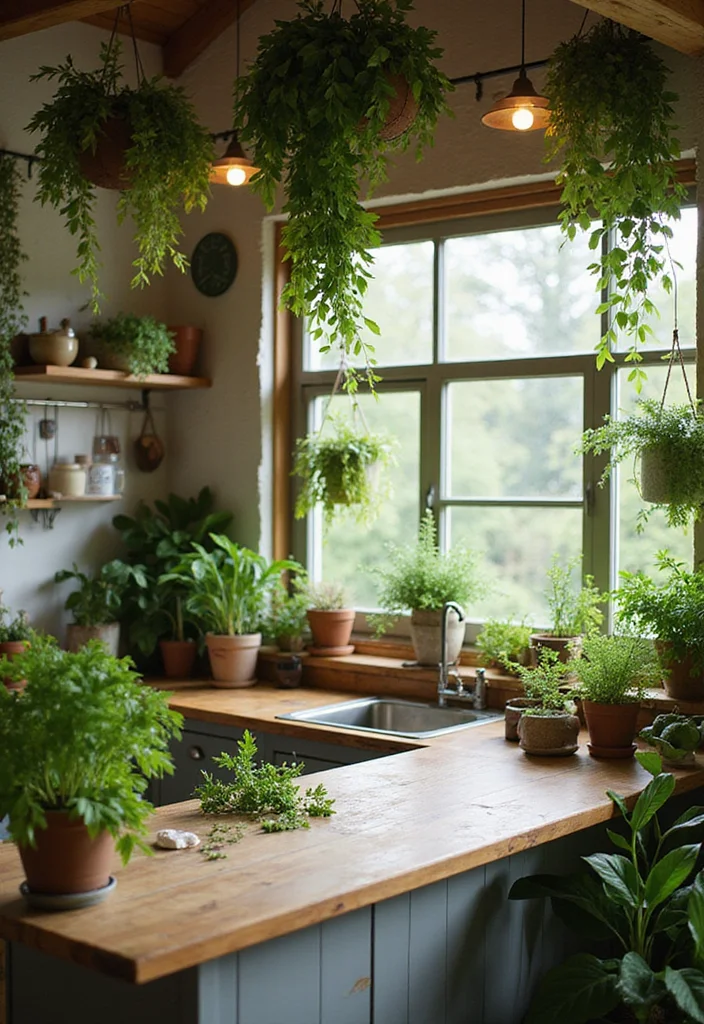 12 Medium Kitchen Ideas for Functional Comfortable Layouts 85 12 Medium Kitchen Ideas for Functional Comfortable Layouts - 9. Greenery and Natural Elements