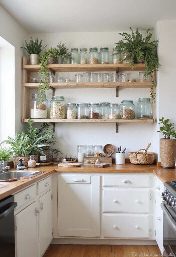 12 Natural Kitchen Ideas for Warm Organic Style - 11. DIY Upcycled Decor