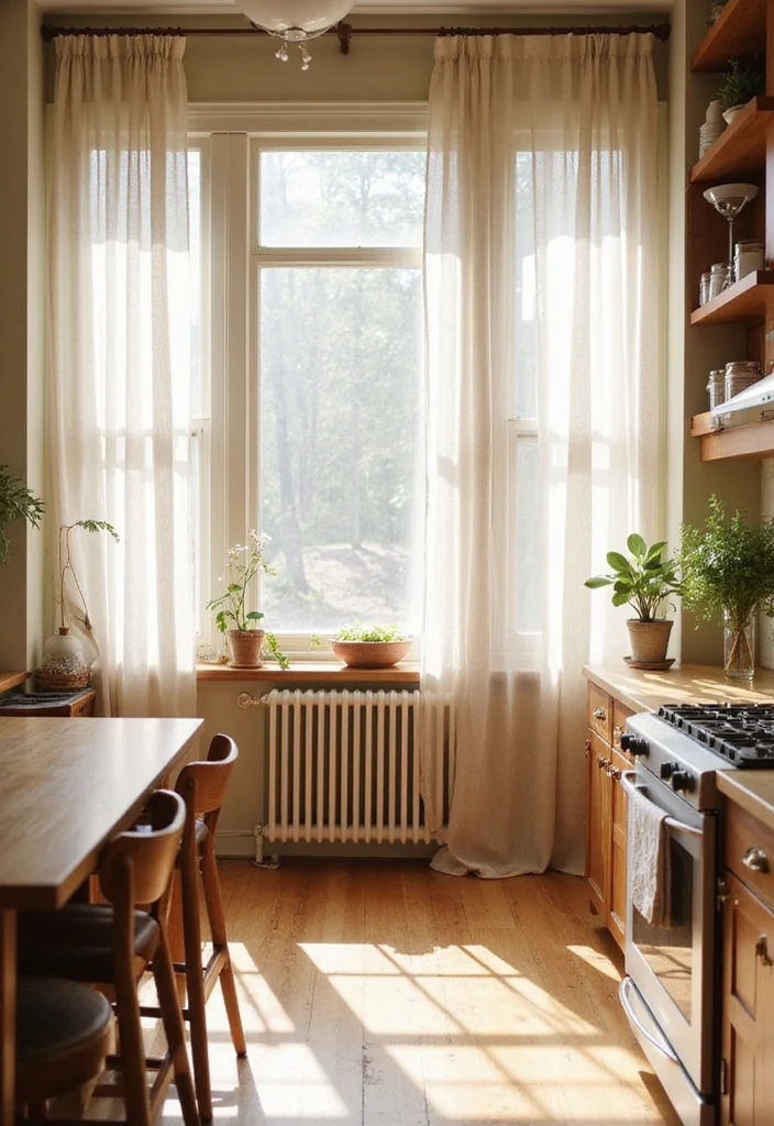 12 Natural Kitchen Ideas for Warm Organic Style - 6. Soft Natural Lighting