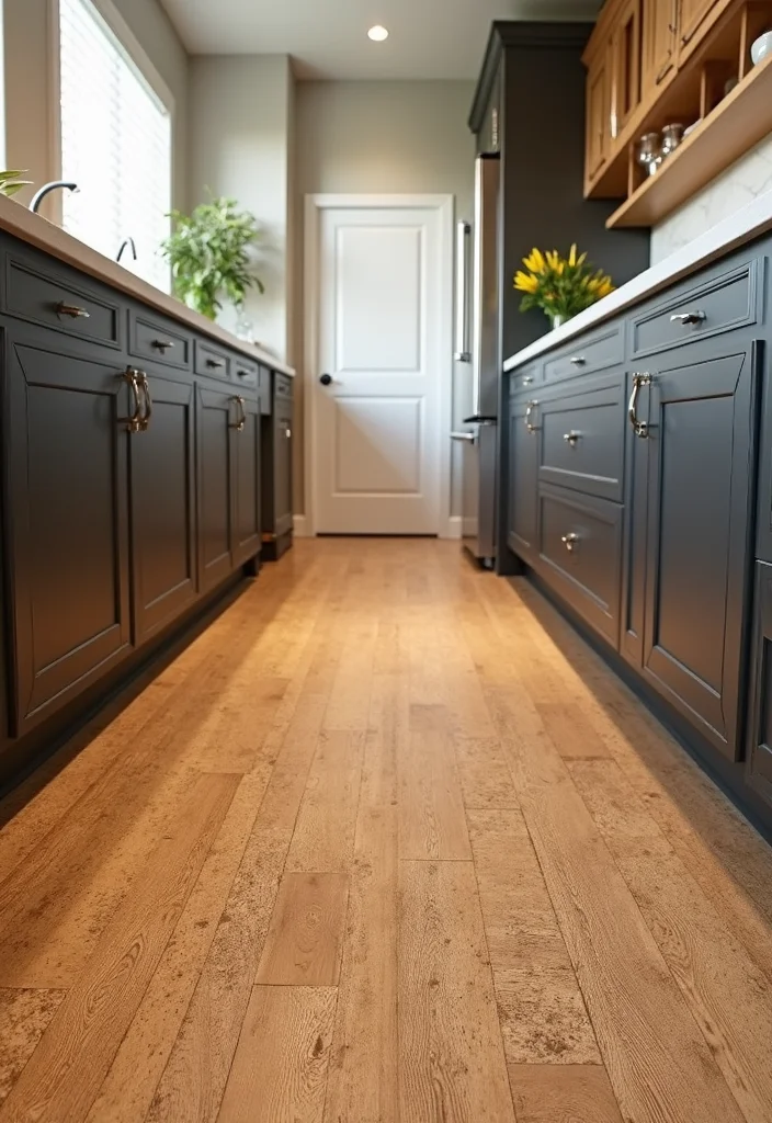 12 Natural Kitchen Ideas for Warm Organic Style - 7. Sustainable Kitchen Flooring