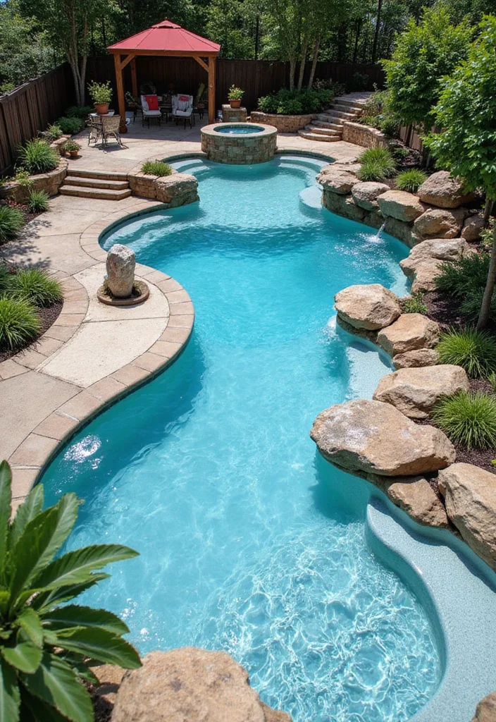 12 Plunge Pool Backyard Ideas for Compact Refreshing Swimming - 12. Multi-Level Plunge Pool
