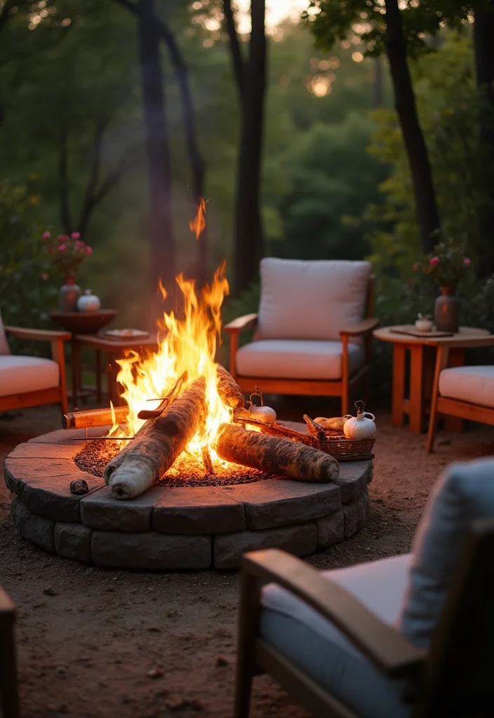 12 Simple Backyard Kitchen Ideas for Easy Outdoor Cooking - 6. Fire Pit Cooking