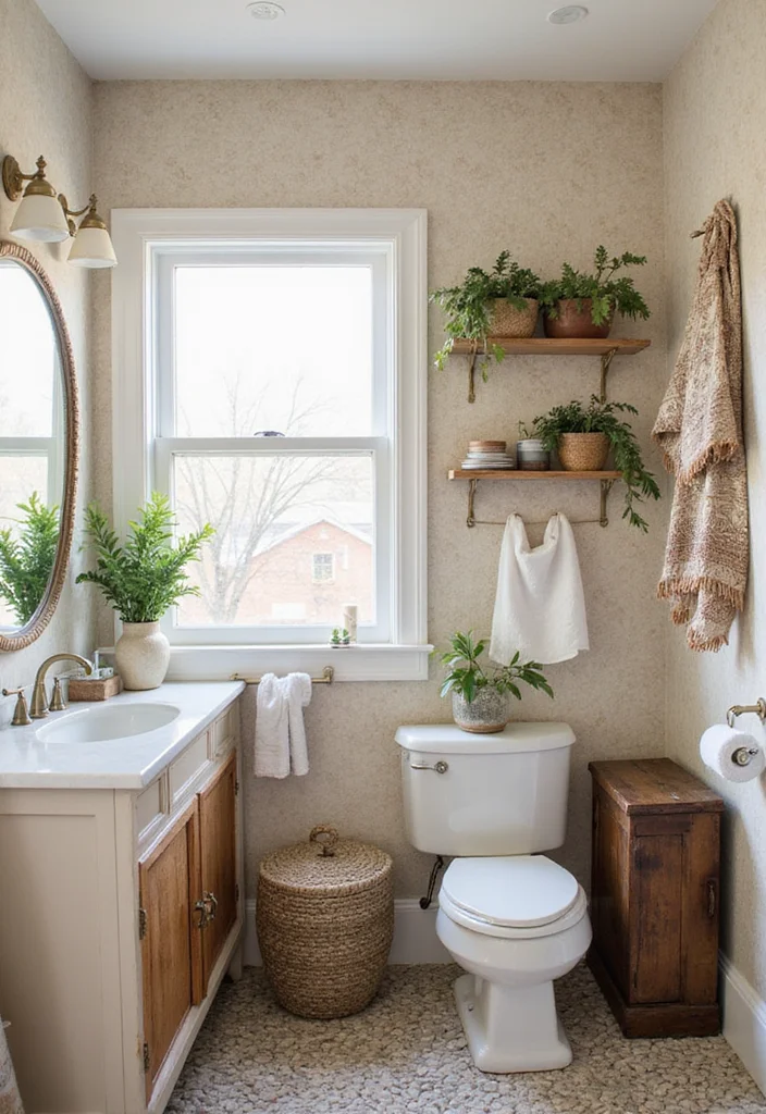 12 Small Boho Bathroom Ideas for Relaxed Artistic Style - 11. Functional Storage Solutions