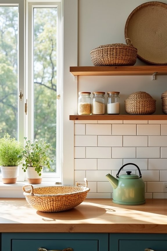 affordable accents unify kitchen