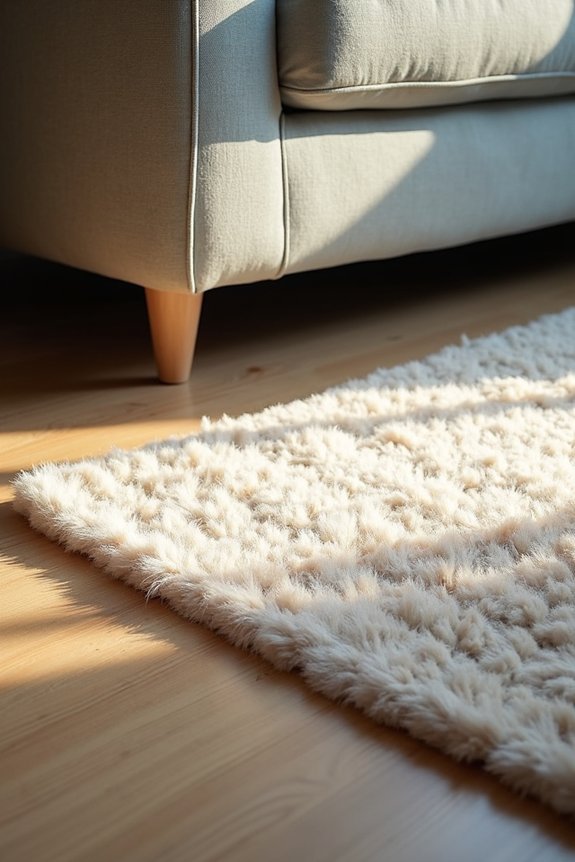 anchor rug under sofa 40cm wall clearance