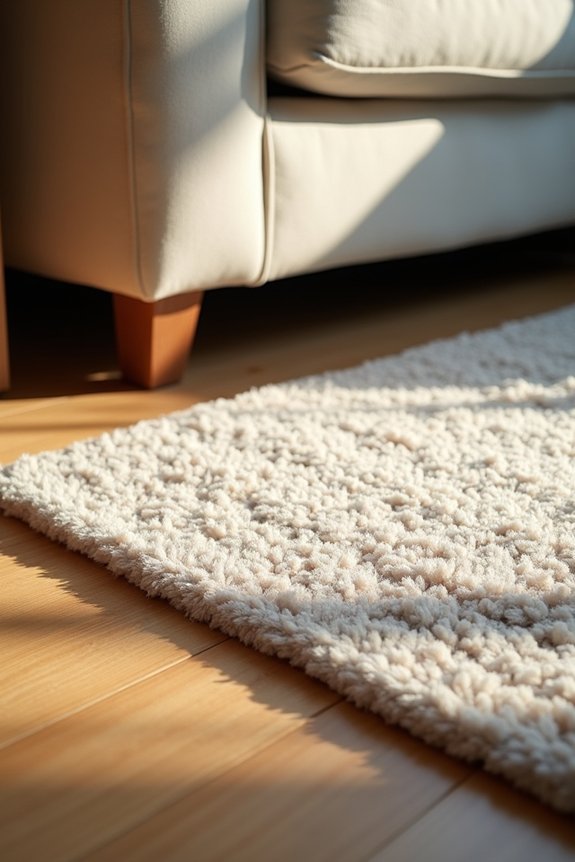 anchor seating with rug grounding space