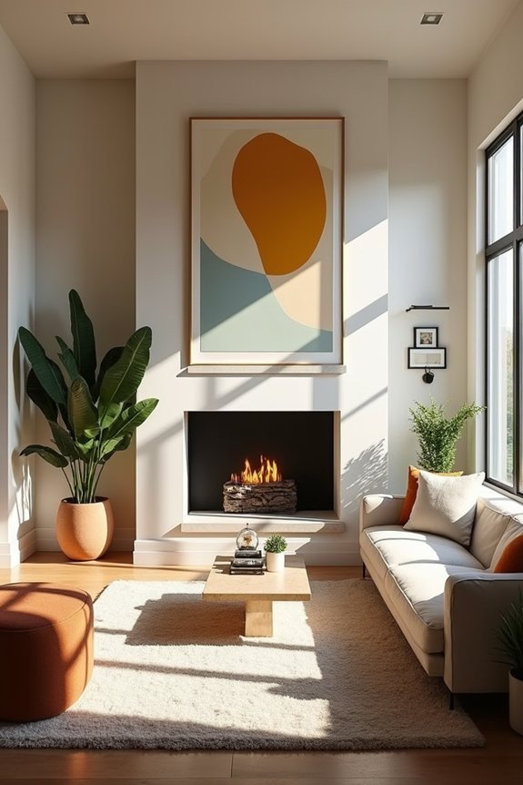 anchor the room with focal point