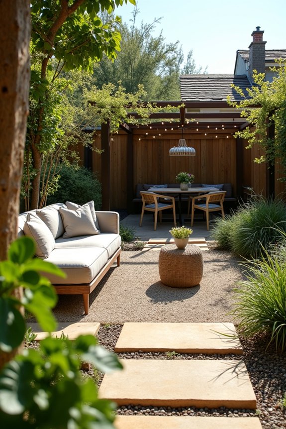 clear borders define purposeful outdoor zones