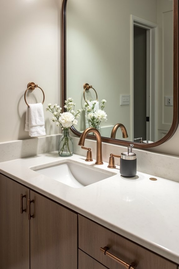 coordinated bathroom design theme