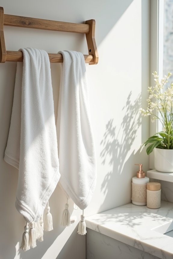 embellish or display towels creatively