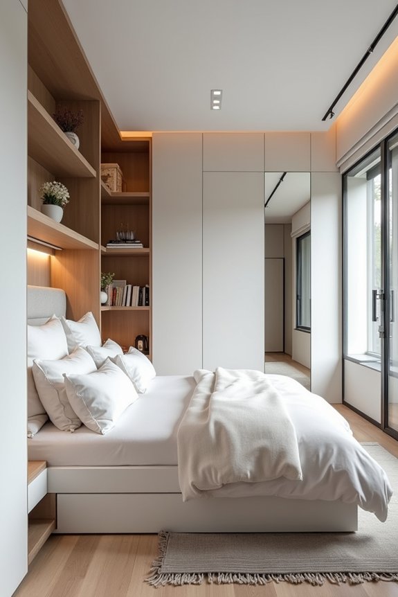 flush integrated built in storage