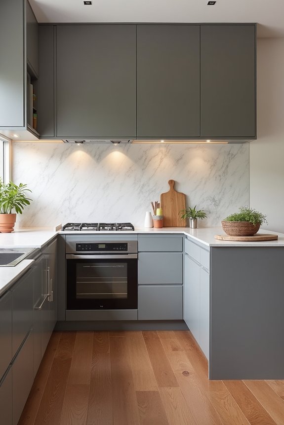 l shaped kitchen maximizes efficiency
