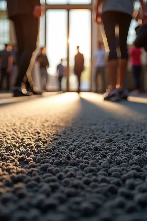 low pile rug resists crushing wear