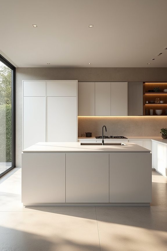 minimalist kitchens clean surfaces