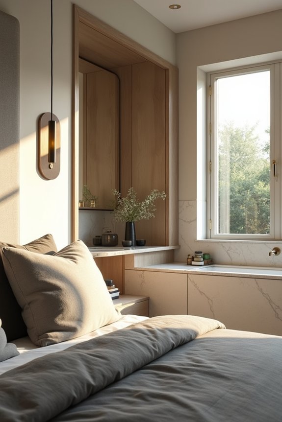 neutral palettes unify echoed accents