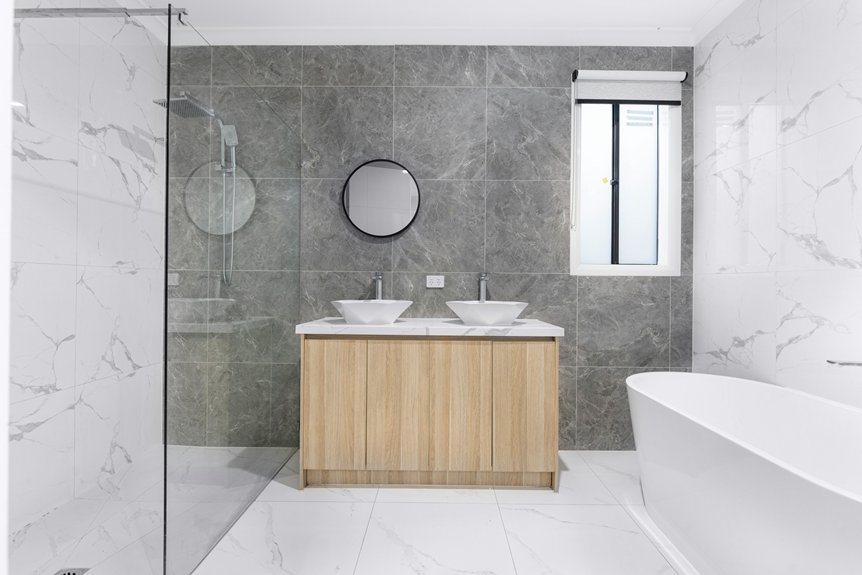 optimal bathroom accessory arrangement planning