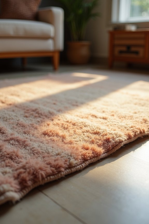 patch test before dyeing rug