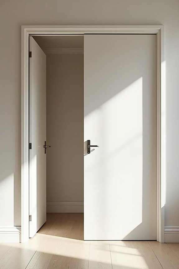 pocket and sliding door space saver