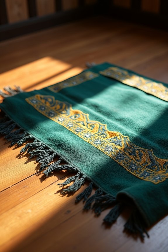 prayer rug dedication through disciplined practice