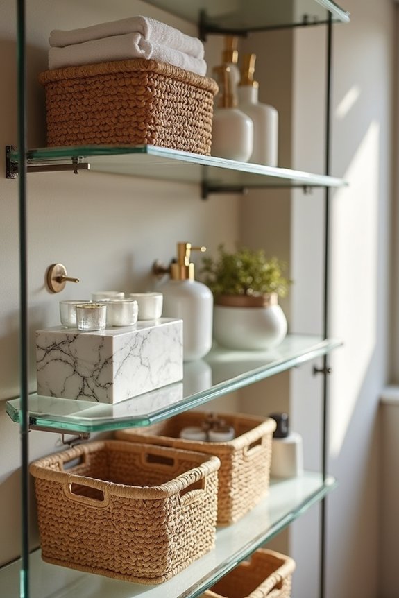 rattan luxury bathroom accessories