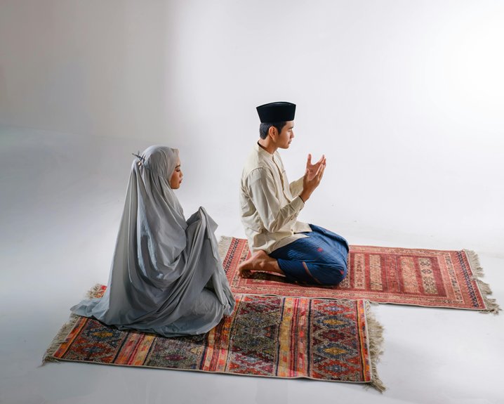 respectful display of prayer rugs