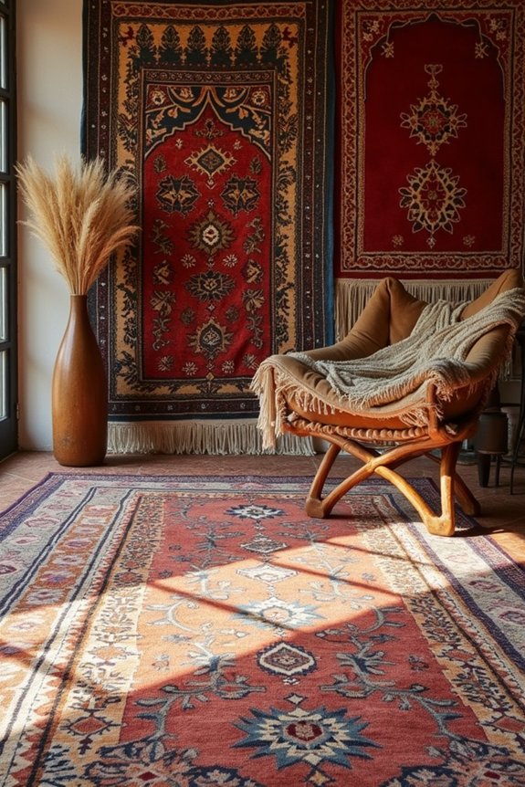 respectful gallery style rug display boundaries