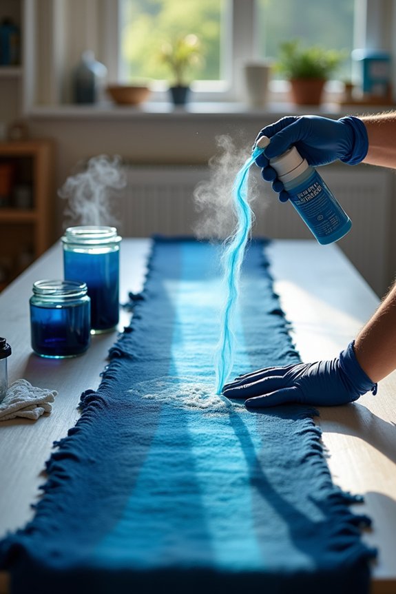 rinse dye until clear safely