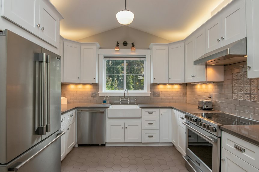 seven efficient kitchen layouts for workflow