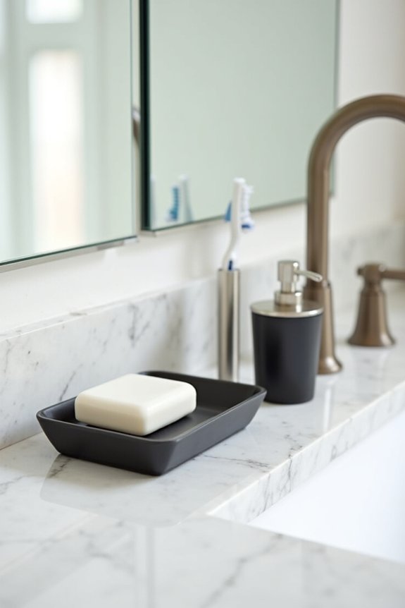 soap toothbrush within arm s reach