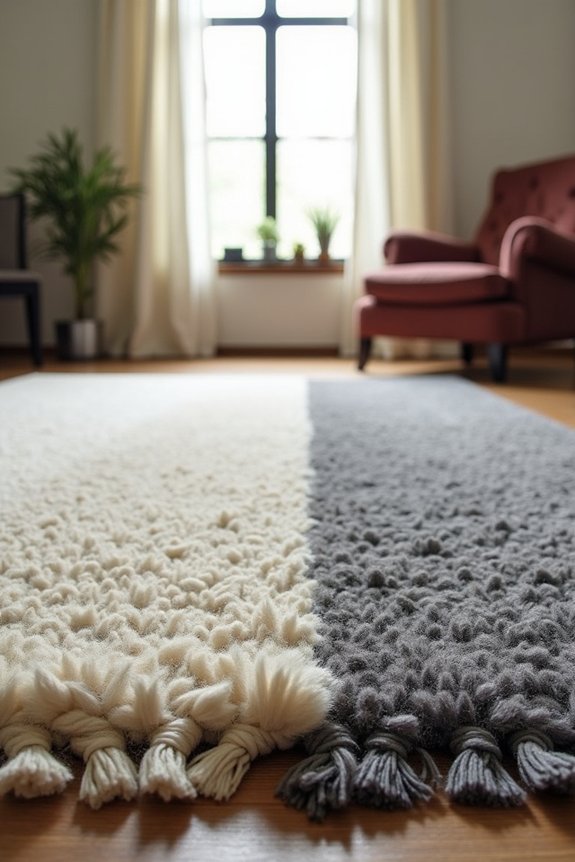 soft durable wool rugs with personality