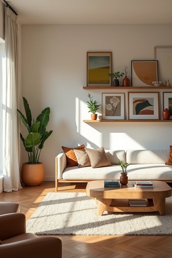 styled shelves reveal personal story