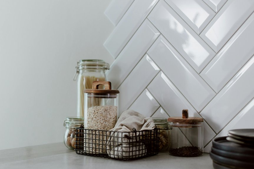 three simple styling options above cabinets