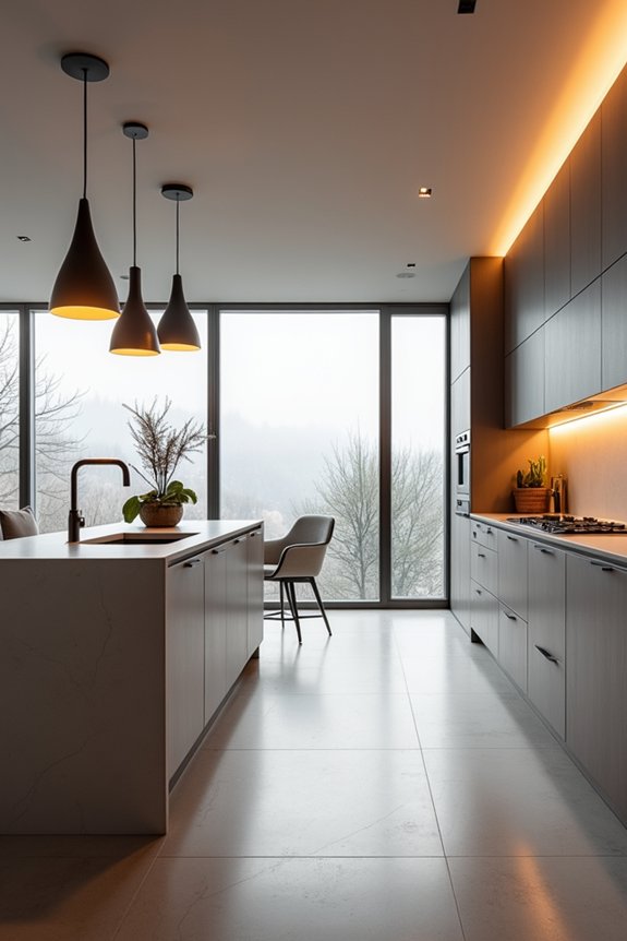 three zone kitchen efficiency triangle