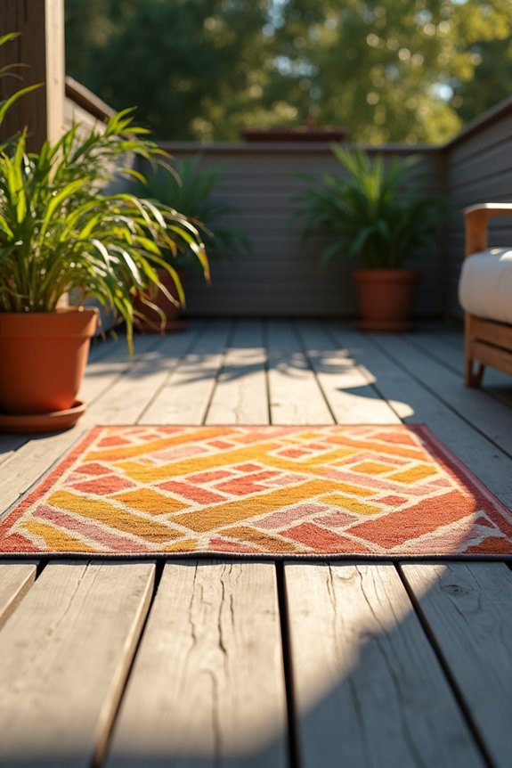 uv resistant rugs protect deck fading