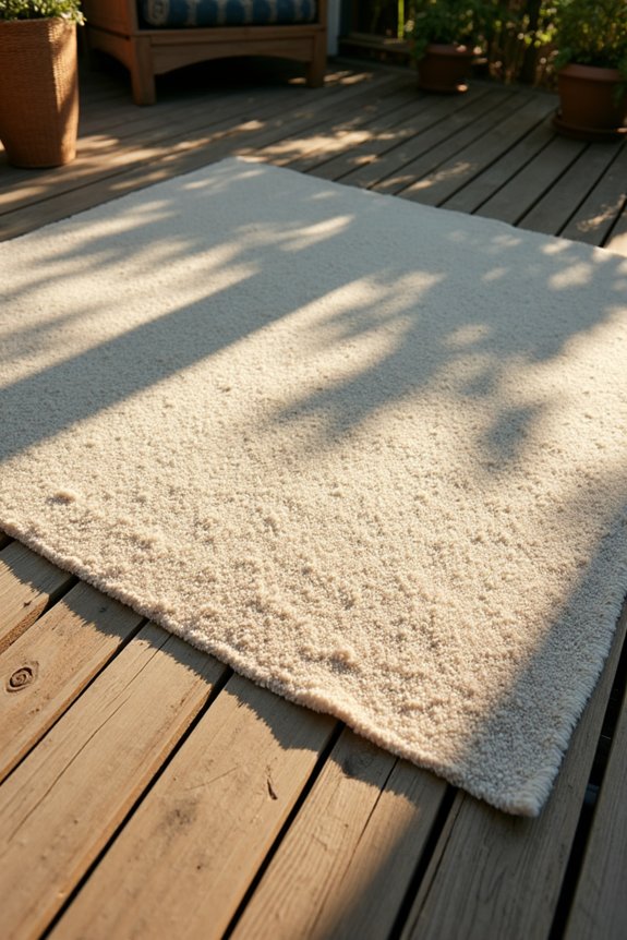 ventilated pad protects deck