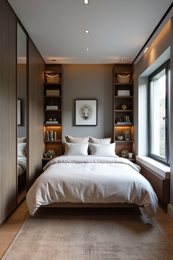 wall height wall storage organized calm