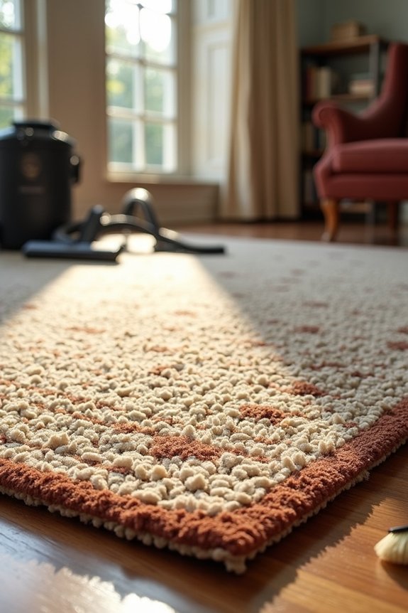 weekly rug maintenance plan to extend lifespan